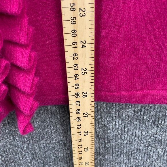 Neiman Marcus Cashmere Cardigan Sweater Womens S Pink Purple Button Up Preppy - Picture 7 of 7